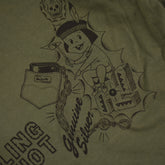 May club -【WESTRIDE】"SLING SHOT CUTE BOY" TEE - DEEP OLIVE